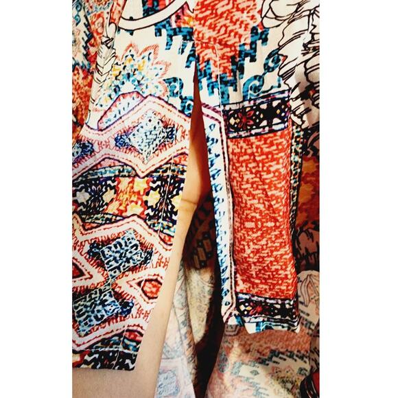 Love Kyla Arabella Polysilk BOHO Chic Lightweight Midi Dress Small NEW - Picture 7 of 8